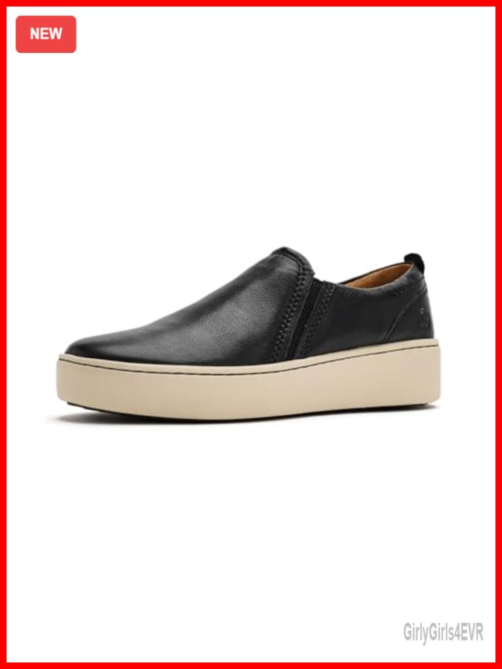 Genuine Full Grain Leather Slip On Loafers with Cushioned Footbed